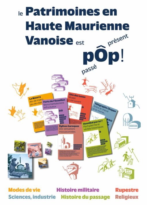 Affiche le patrimoine en Haute Maurienne Vanoise est pÔp !