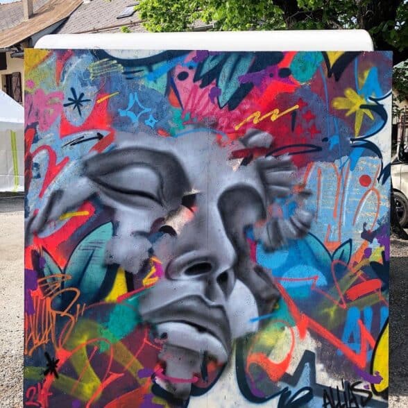 Graffiti, festival OUF Valfréjus, Valentin Walker