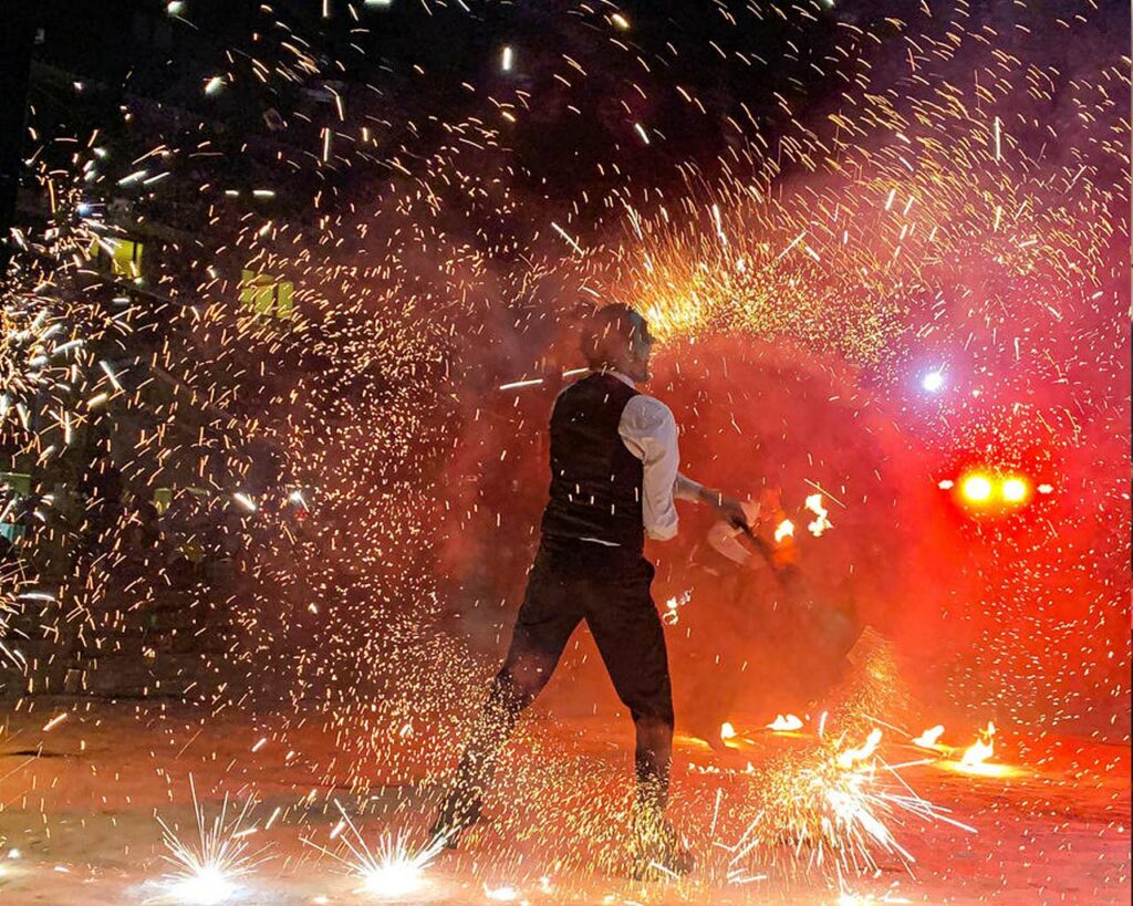 Animation à La Norma : spectacle pyrotechnique