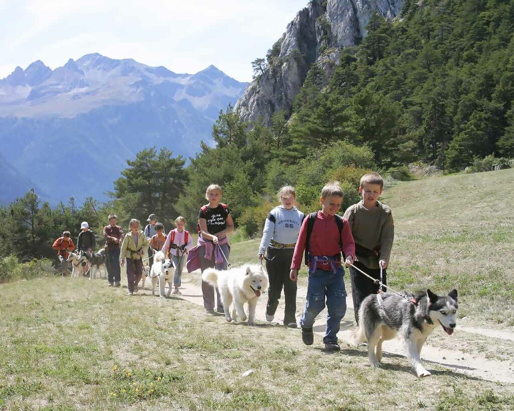 Les activités outdoor à Aussois. Survoler le village en parapente, partir en cani-rando avec les chiens Husky ou en balade avec un âne, jouer au tennis, tir à l’arc, minigolf, profitez de vos vacances pour pratiquer toutes les activités proposées sur place.