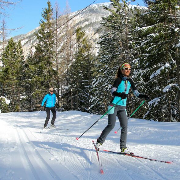 Le domaine skiable nordique d’Aussois-Val Cenis Sardières est un vrai régal pour les fondus de glisse