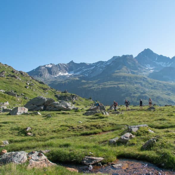 Summer activities at Aussois, summits at 3000