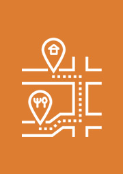 Pictogram Village-station plan Aussois