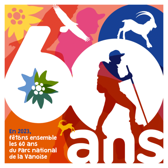 Logo 60 ans du parc de la Vanoise