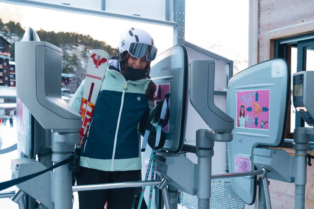 Borne forfait de ski