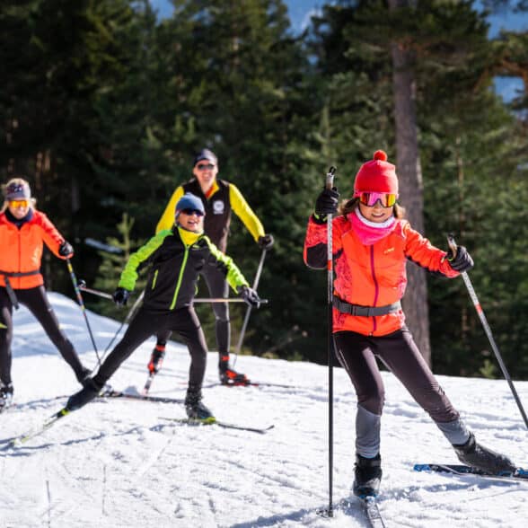 Ski de fond, domaine nordique du Monolithe, Aussois, Val Cenis-Sardière