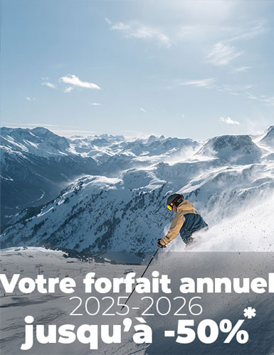 Votre forfait annuel 2025/2026, jusqu'à 50%