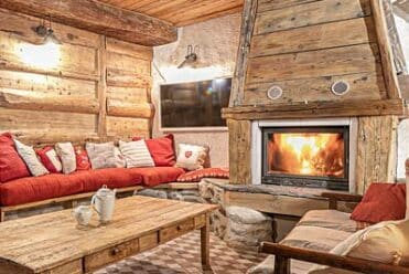 Our favorite accommodations in Val Cenis: Our "fireside" furnished apartments