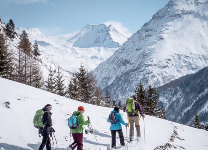 Top 5 winter activities at Val Cenis : snowshoeing in the Vanoise National Park