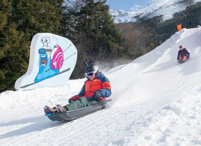 Top 5 winter activities at Val Cenis : tobogganing!