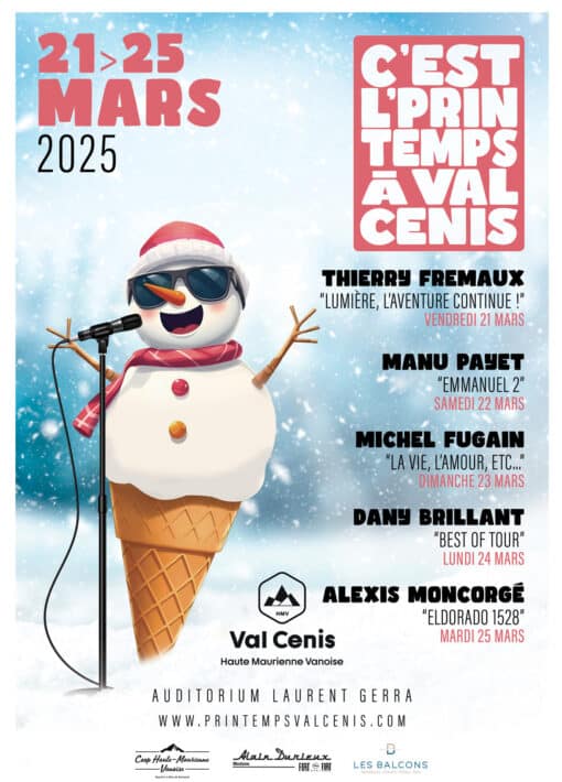 Affiche 2025 festival C'est l'Printemps à Val Cenis