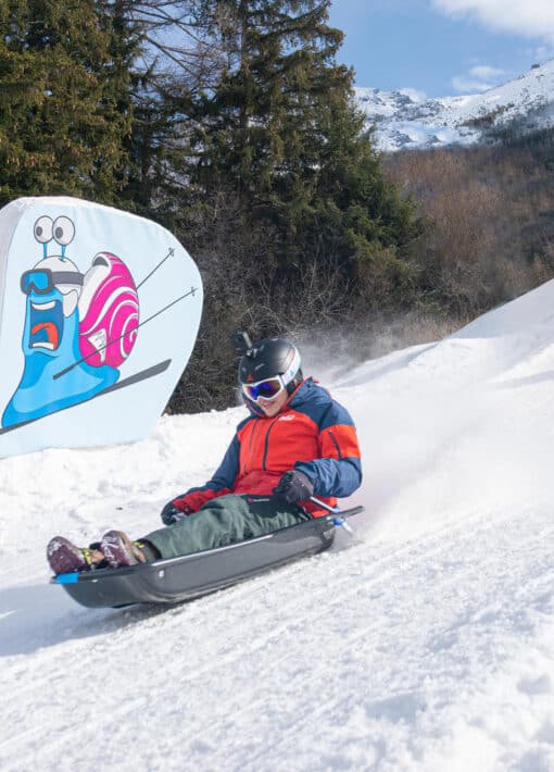 Piste de luge Val Cenis Turbo : 900 mètres de pur plaisir