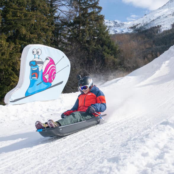 Piste de luge Val Cenis Turbo : 900 mètres de pur plaisir