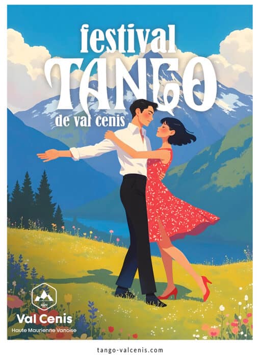 Affiche festival de tango de Val Cenis