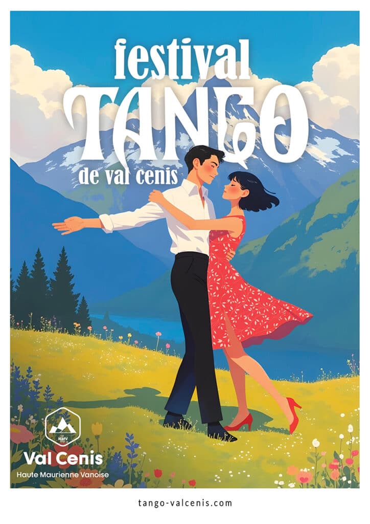 Affiche festival de tango de Val Cenis