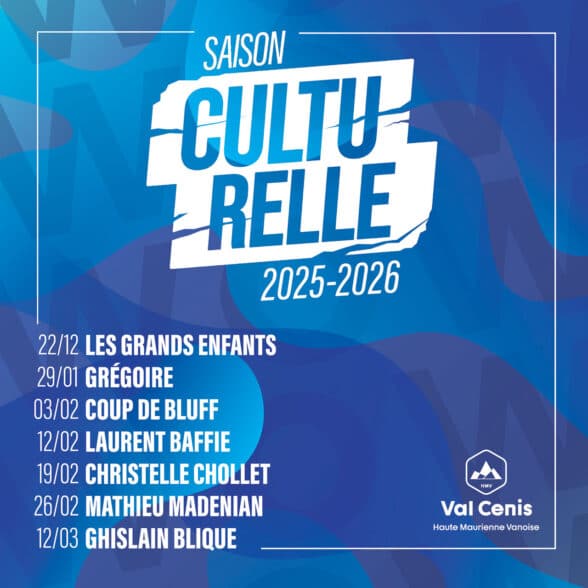 Val Cenis : programmation saison culturelle 2026/2026