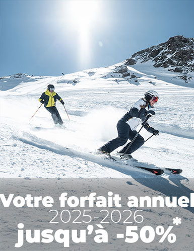 Votre forfait annuel 2025/2026, jusqu'à 50%