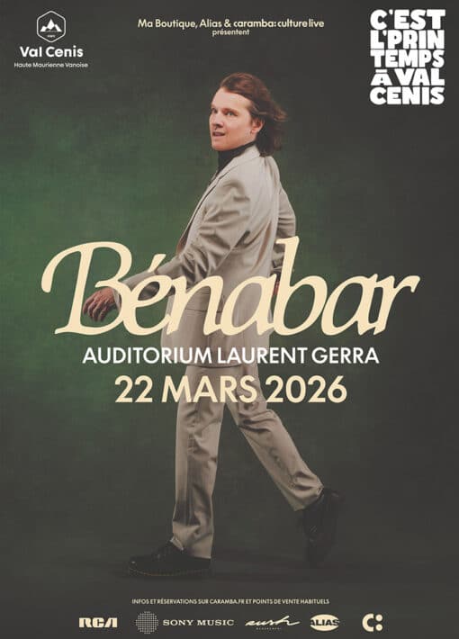 C'est l'printemps à Val Cenis, affiche "Bénabar"