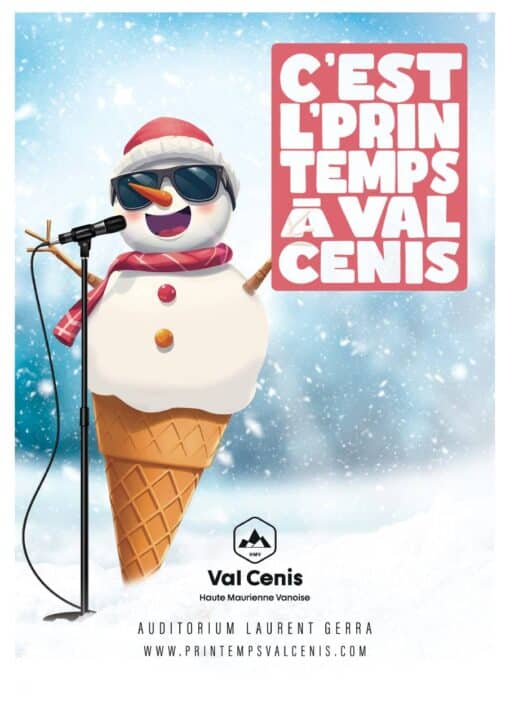 General poster for the "C'est l'Printemps à Val Cenis" festival