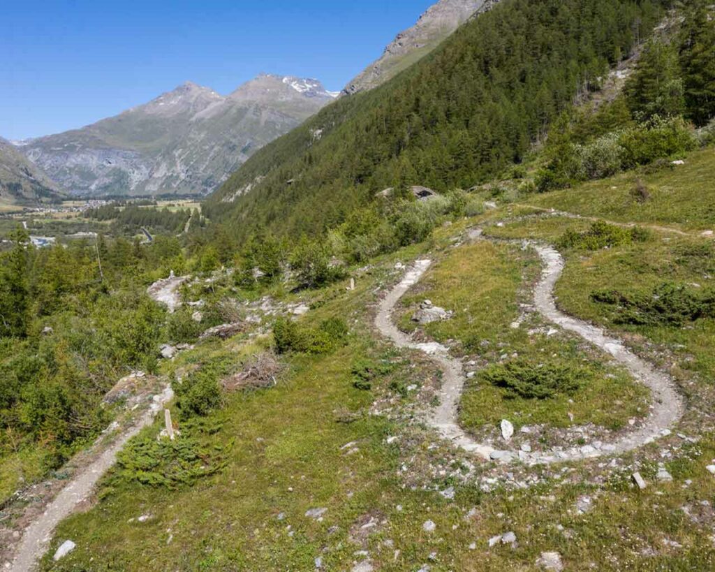 Mountain bike trails in Bessans