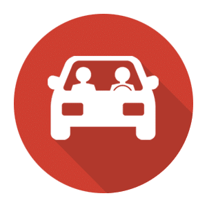 Carpooling pictogram in Bessans