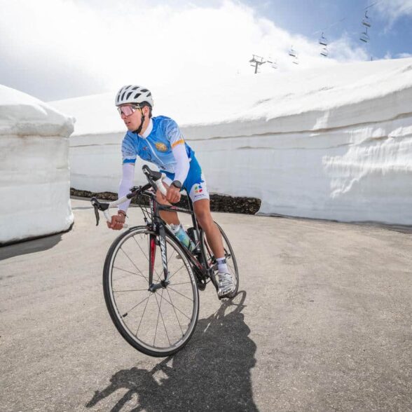 Le cyclisme à Bessans, L&#039;Iserane : le col de l&#039;Iseran réservé aux vélos