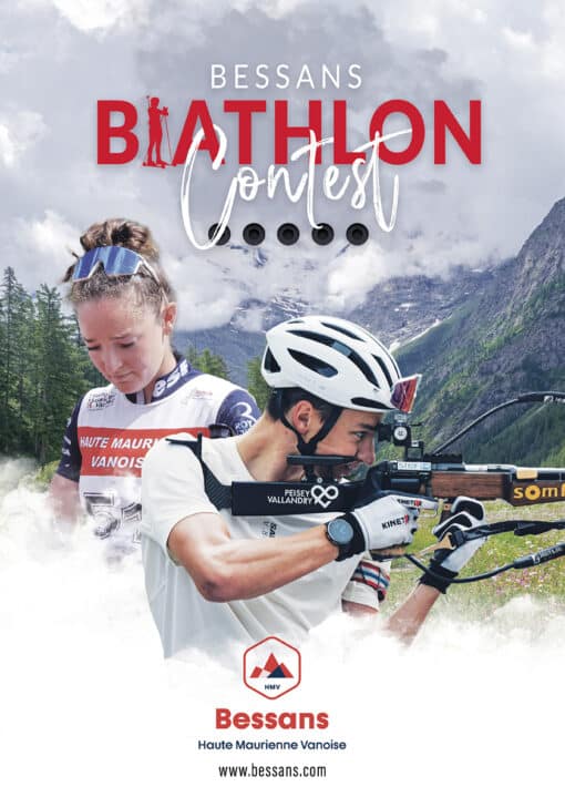 Affiche Biathlon contest à Bessans (générique)