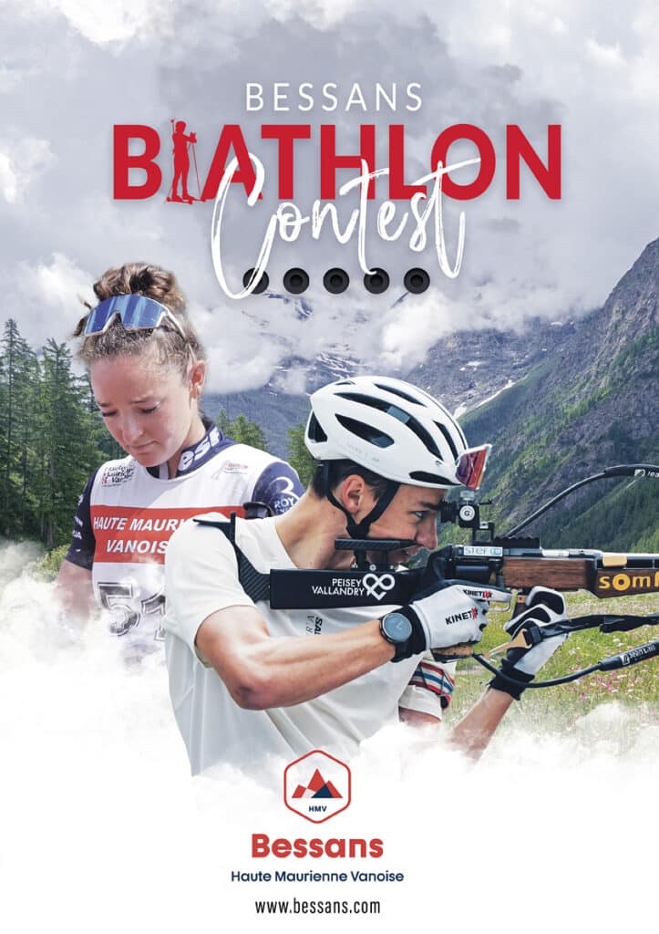 Affiche Biathlon contest à Bessans (générique)
