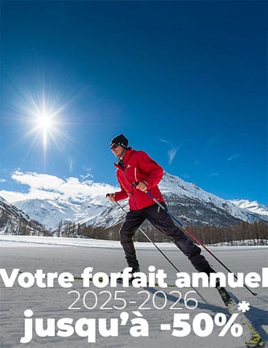 Votre forfait annuel 2025/2026, jusqu'à 50%