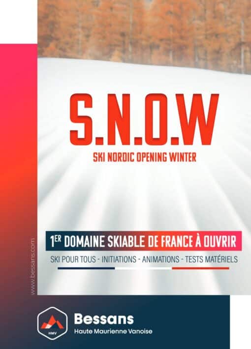 Affiche générique du S.N.O.W. : Ski Nordique Opening Winter