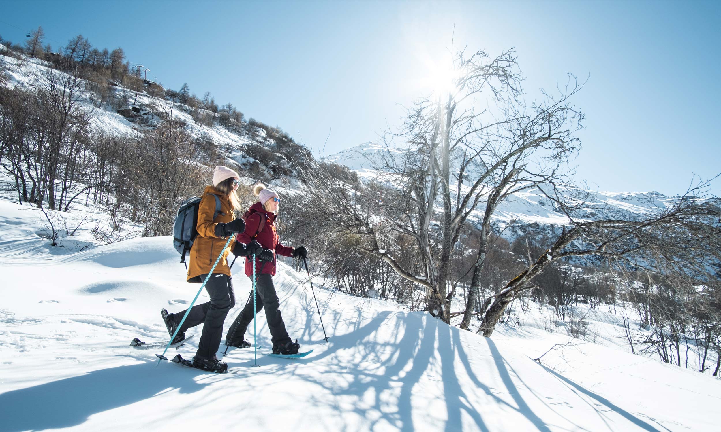 Randonnée hivernale en duo à Bonneval sur Arc