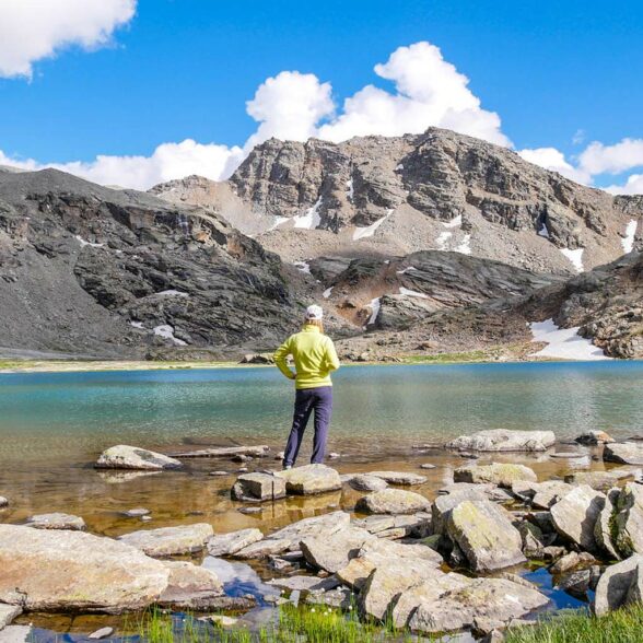 Summer hiking activity in Bonneval sur Arc