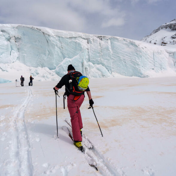 Winter ski touring in Bonneval sur Arc