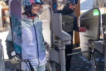 Borne forfait de ski, ski pass