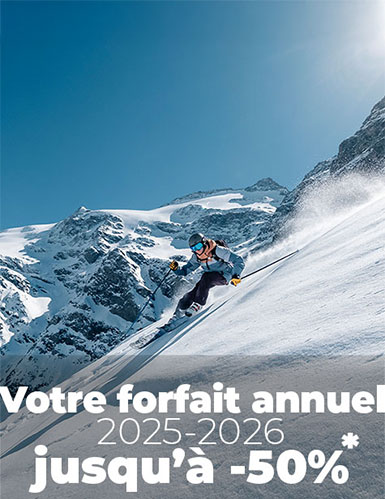 Votre forfait annuel 2025/2026, jusqu'à 50%